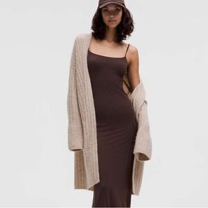 Lululemon 2025 Alpaca Wool-Blend Shawl-Collar Cardigan